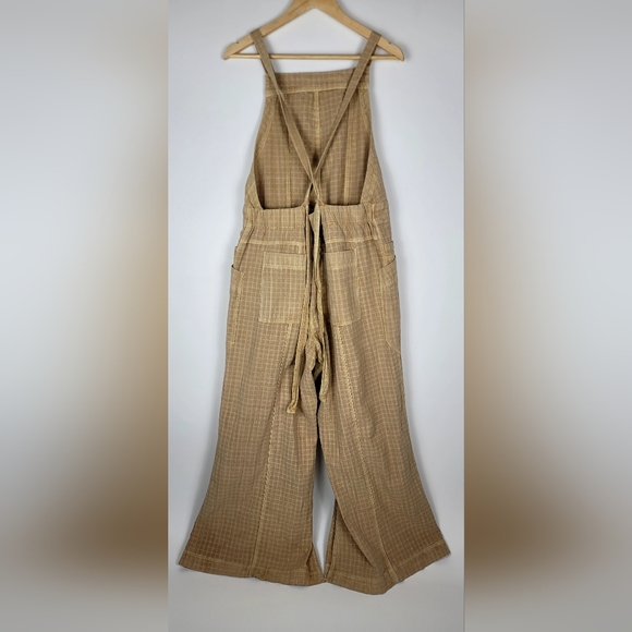 Free People Savannah overalls size large tan brown in color - Picture 5 of 14